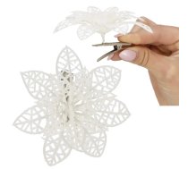 Ziemassvētku rotājums "Poinsettia" Springos CA0723 11x11 cm
