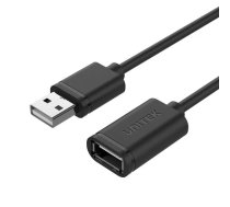 UNITEK Y-C417GBK USB kabelis USB 2.0, 3 m, USB A, Melns