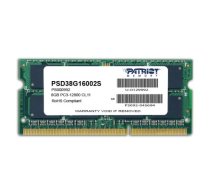 Patriot Memory 8GB PC3-12800 atmiņas modulis 1 x 8 GB DDR3 1600 MHz