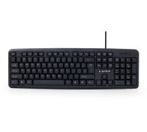 Gembird KB-U-103 tastatūra USB US angļu melna