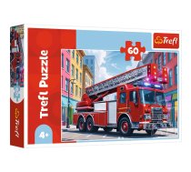 TREFL Puzle Ugunsdzēsēju mašīna, 60 gab.