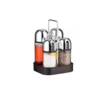 5 daļu stikla un tērauda galda garšvielu komplekts, 160 ml, KingHoff, KH 1647