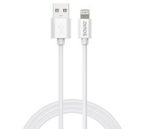 Savio Cl-193 USB kabelis USB 2.0, 2 m, USB A uz USB C/Lightning, balts