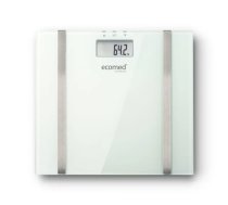 Ecomed BS-70E taisnstūra baltas elektroniskas personīgās svaru skalas - AGDMENWAL0034 - 4015588235016
