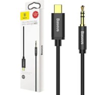 Baseus USB-C uz 3,5 mm Mini Jack USB kabelis, 1,2 m, Melns (30476-uniw)