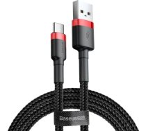 Baseus USB-A uz USB-C kabelis 0,5 m Melns un Sarkanā (CATKLF-A91)