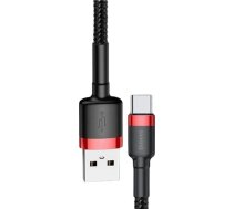 Baseus USB-A uz Micro USB kabelis, 1m, Melns un Sarkans (CAMKLF-B91)