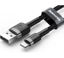 Baseus USB-A uz Lightning kabelis, 2m, Melns un Pelēks