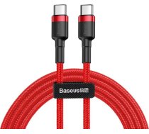 Baseus USB-C uz USB-C kabelis, 1m, Sarkans (CATKLF-G09)