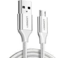 Ugreen USB-A uz Micro USB kabelis 2m - Balts (60153)