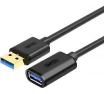 Unitek USB-A uz USB-A kabelis 2m Melns (Y-C459GBK)