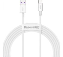 Baseus USB-A uz USB-C kabelis, 2m, Balts
