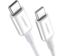 Ugreen USB-C uz USB-C kabelis 0,5 m Balts (UGR1118WHT)