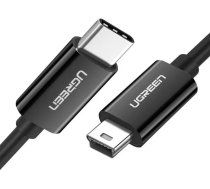 Ugreen USB-C uz Mini USB kabelis 1m Melns (UGR1134BLK)