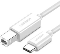 Ugreen USB-B uz USB-C kabelis 1,5m Balts (UGR1145WHT)