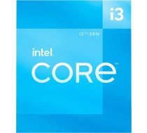 Intel Core i3-12100F Procesors, 3,3 GHz, 12 MB kešatmiņa, kastē (BX8071512100F)
