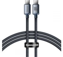 Baseus USB-C uz USB-C kabelis, 1,2 m, Melns