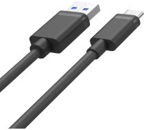 Unitek USB-A uz USB-C kabelis 1,5 m, melns (C14103BK-1.5M)