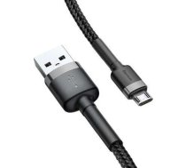 Baseus USB-A uz Micro USB kabelis, 2m, Melns un Pelēks (CAMKLF-CG1)