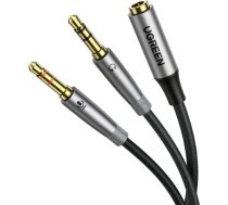 Ugreen 3,5 mm uz 3,5 mm audio kabelis - 0,2 m, melns (50255)