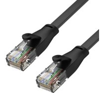 Unitek RJ45 uz RJ45 Ethernet kabeļa, Cat.6, 0,5 m, Melns (C1808GBK)