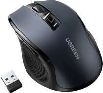 Ugreen Optiskā Bezvadu Pele USB 2.4GHz 4000 DPI - Melna (MU006)