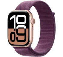 Apple Watch Series 10 GPS 46mm RozДЃ Zelta AlumД«nijs ar Sport Loop - Violeta (MWWV3QI/A) - MWWV3QI/A - 195949565250