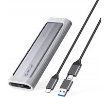 Orico M.2 NVMe USB-C uz USB-C/USB-A kabatas disks - 10Gbps - Pelēks