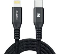 Ātrā USB-C uz Lightning USB kabelis, 1,5 m, Melns (4752168141229)