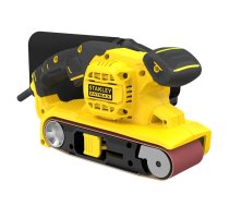 Stanley FMEW204K portatīvais slīpmašīna, lentes slīpmašīna 380 RPM, melna, dzeltena