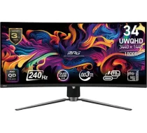 MSI MPG 341CQPX QD-OLED Spēļu monitors - MPG 341CQPX QD-OLED - 4711377191302