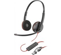 Poly Blackwire C3220 galvasnešļa (Blackwire 3220 Stereo USB-C) - Blackwire 3220 Stereo USB-C - 197498433127
