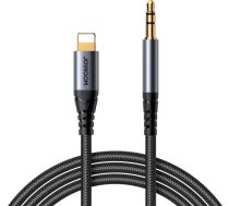 Joyroom Audio Kabels SY-A06 Lightning / AUX Mini Jack 3,5 mm, 1,2 m, Melns
