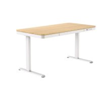 Activejet rakstāmgalds ar elektrisko augstuma regulēšanu 140x70 ET119W-C balts/ozols