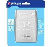 Verbatim Store 'n' Go 1TB ārējais cietais disks - Sudraba (53071)
