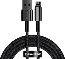 Baseus USB-A uz Lightning kabelis 2m Melns (CALWJ-A01)