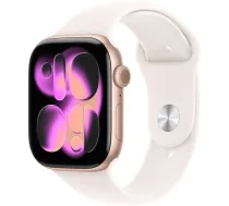 Apple Watch Series 11 GPS 42mm Rozā Zelta Alumīnija Sporta Josla S/M - Rozā (MEU04RK/A) - 195950619119