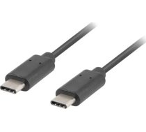 Lanberg USB-C uz USB-C kabelis 1m Melns