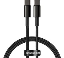 Baseus USB-C uz USB-C kabelis 1m Melns (CATWJ-01)
