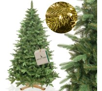 Mākslīgā Ziemassvētku eglīte Premium Royal Trees Sibīrijas egle ar koka statīvu Springos CT0182 180 cm