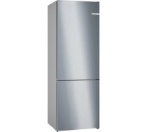 Bosch Serie 4 KGN492IDF ledusskapis-žāvētājs Brīvi stāvošs 440 l Nerūsējošā tērauda