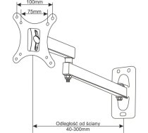 Sienas stiprinājums Art Wall Mount Bracket CV-29 13" - 27"