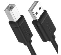 Unitek USB-A uz USB-B kabelis, 3m, Melns (Y-C420GBK)