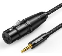 Ugreen 3,5 mm Jack līdz XLR kabeļa, 1m, Melns (20763)