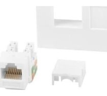 Lanberg 45x45 RJ45 ligzda ar Keystone Cat.6 UTP Balta - LANBERG