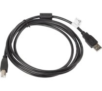Lanberg USB-A uz USB-B kabeļa 1,8 m Melns (CA-USBA-11CC-0018-BK)