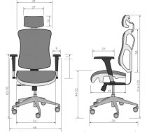 Diablo Chairs V-Basic Biroja krēsls - Melns un pelēks