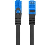 Lanberg Cat6A S/FTP Pievienojuma Kabelis, LSZH CCA, 2M, Melns, Fluke Pārbaudīts