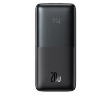 Baseus Bipow Pro Power Bank 10000mAh 20W black with USB Type A - USB Type C 3A 0.3m cable Black
