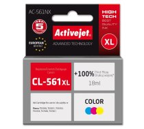 Activejet AC-561NX Tintes (aizvieto Canon CL-561XL; Supreme; 18 ml; Krāsa: Cian, Magenta, Dzeltens)
